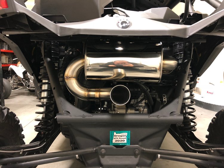 Can-Am Maverick X3 R RR MAX Exhaust Tail Muffler Pipe Slip-On 2017-2023 Can-Am Maverick X3 R RR MAX Exhaust Tail Muffler Pipe Slip-On 2017-2023